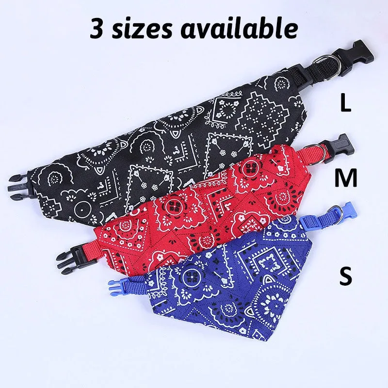 Stylish  Comfy Dog Bandanas Reversible  Adjustable Fit