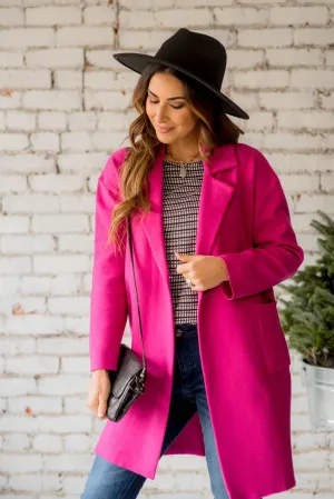 Stylish Pocket Tunic Blazer