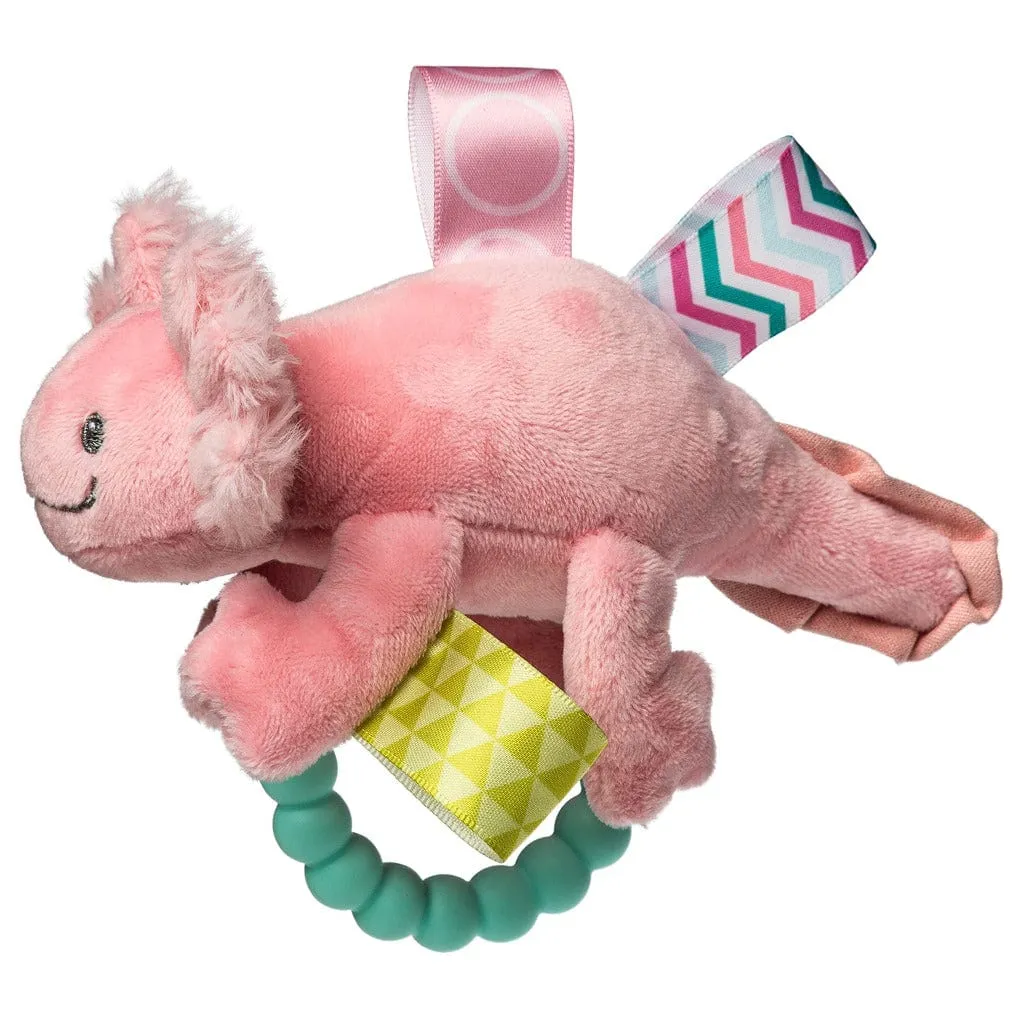 Taggies Lizzy Axolotl Teether Rattle – Pink