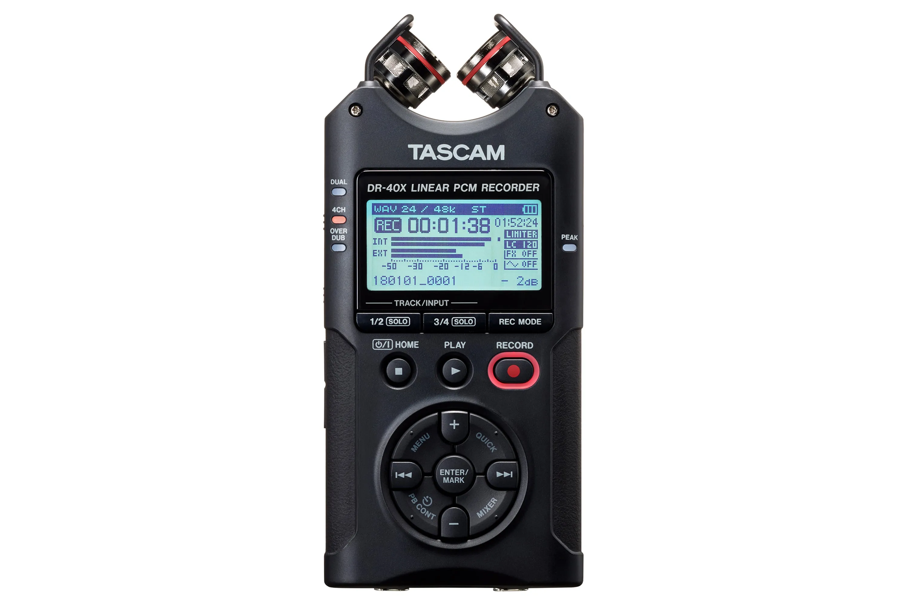 TASCAM DR-40X 4-Track Portable Field Recorder with USB Interface