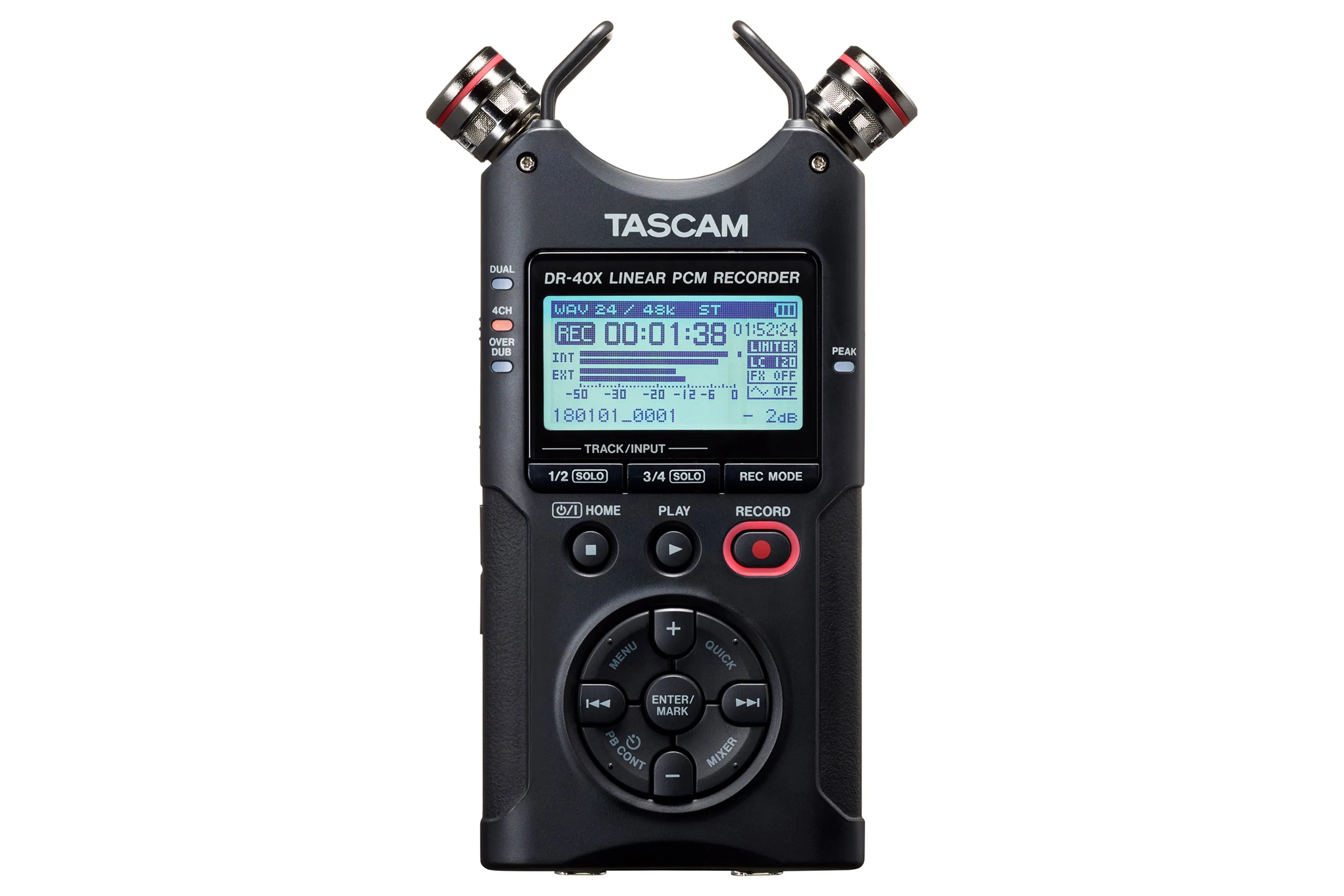 TASCAM DR-40X 4-Track Portable Field Recorder with USB Interface