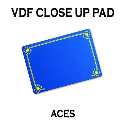 VDF Close Up Pad with Printed Aces (Blue) by Di Fatta Magic