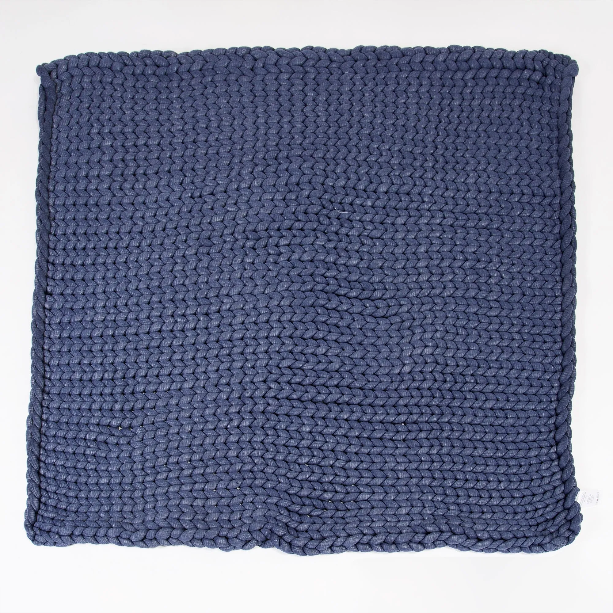 Weighted Blanket for Adults - Chunky Knit Dark Blue