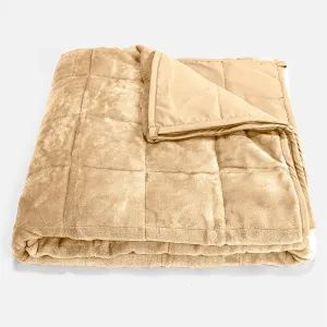 Weighted Blanket for Adults - Flannel Fleece Mink