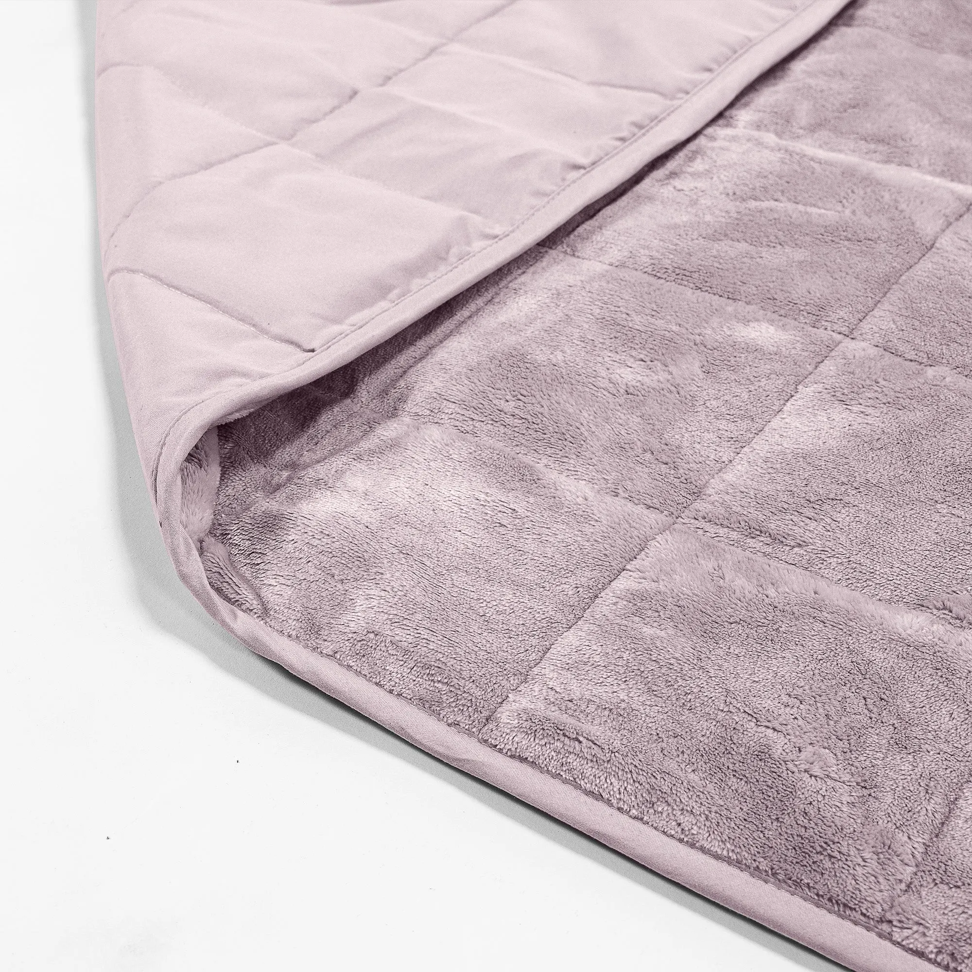 Weighted Blanket for Adults - Flannel Fleece Pale Pink