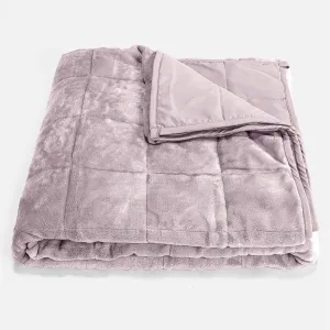 Weighted Blanket for Adults - Flannel Fleece Pale Pink