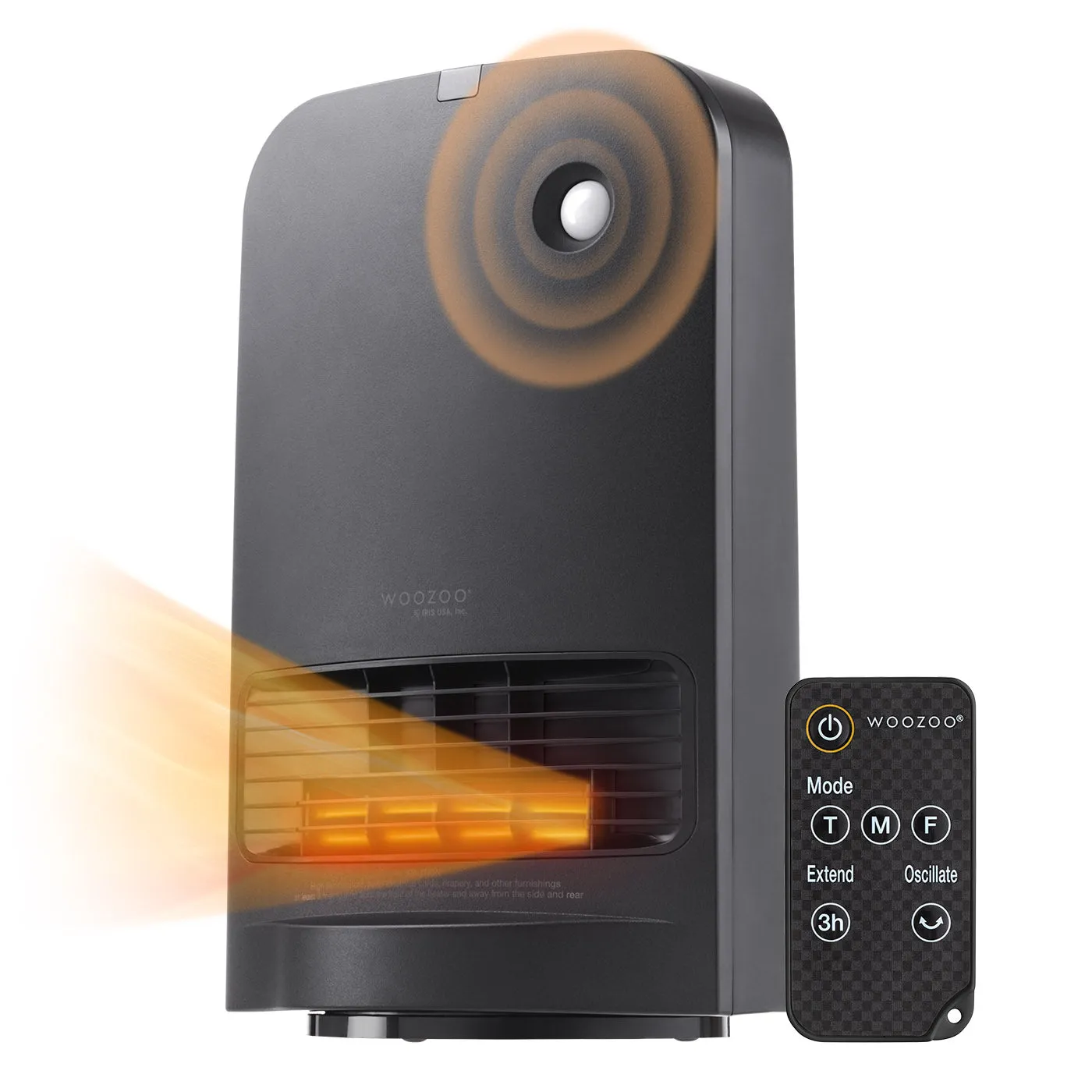 WOOZOO™ Portable Electric Space Heater - Oscillation, Motion Sensor